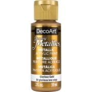 DecoArt Glorious Gold Dazzling Metallic Craft Paints. 2oz